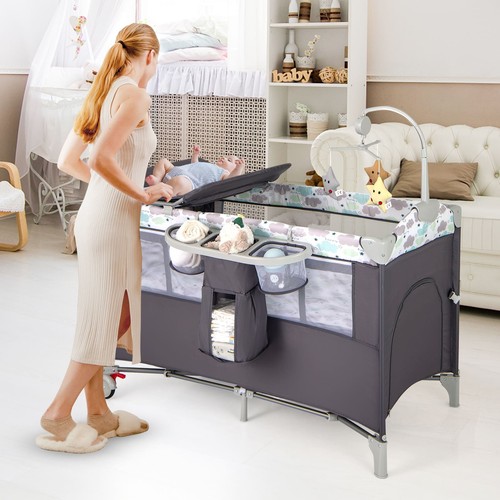 Travel cot folding baby - 5,